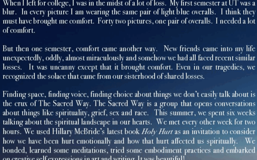 Sept 2025 The Sacred Way